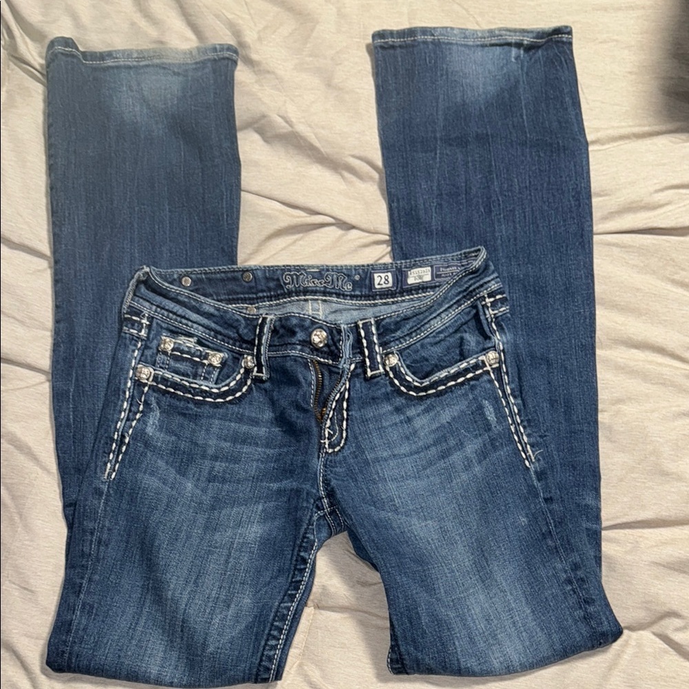 Miss Me Blue Boot Cut Jeans Classic Style